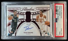 2023-24 Panini Flawless Trae Young All-NBA Ink Ruby Auto #/15 Hawks PSA 9