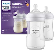 Philips Avent Natural Response Baby Bottle 2x260ml BPA-Free Anti-Colic Newborn