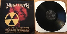 Megadeth Hammersmith Odeon 1987 Vinyl LP RAR Matrix METH 02