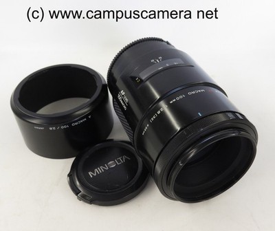 Minolta Maxxum AF 100mm f/2.8 Macro Lens For Sony A Mount USA Seller 2581-100