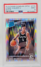2018 Optic SHOCK REFRACTOR LONNIE WALKER IV RC Rookie Card PSA 9 MINT