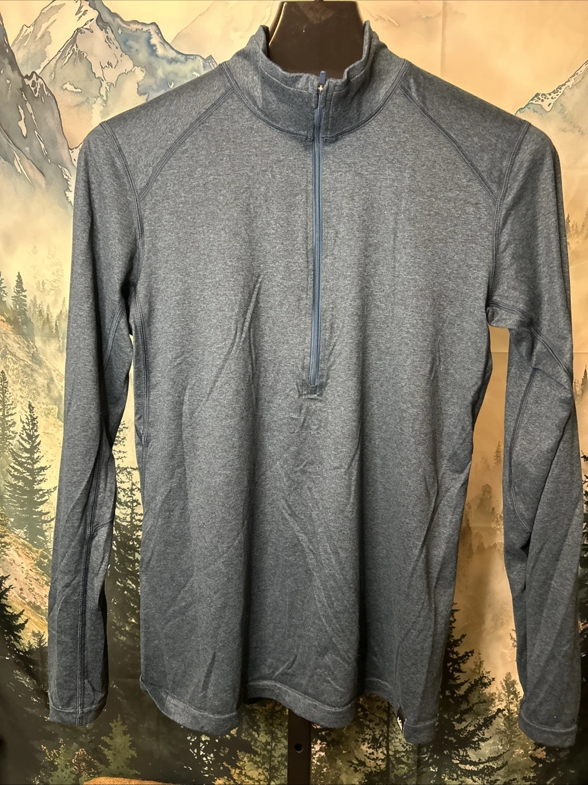 REI Co-op Men’s Size Medium 1/4 Zip Lightweight Teal