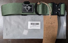 Roam Heavy Duty Dog Collar Quick Release Metal Buckle Green Classic Size 4 15-23