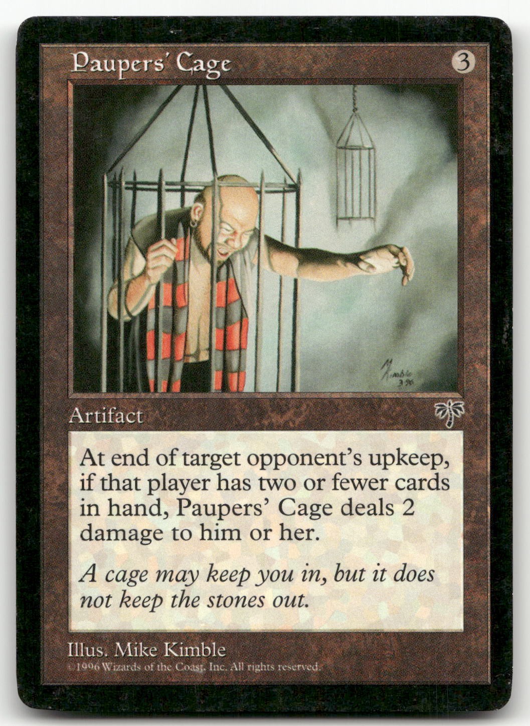 Paupers' Cage (MP) Mirage MIR Magic MTG