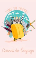 Carnet De Voyage - Journal De Voyage Et Carnet De Notes Pour Les Voyageurs Buch