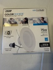 FEIT ELECTRIC Color choice LED RECESSED DOWNLIGHT W TRIM 75 WATT 5000K DAYLIGHT