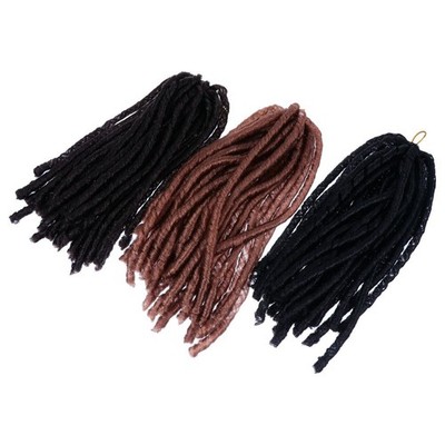 3 Pcs African Lightweight Synthetic Braided Long Wigs Dreadlock Style Hair