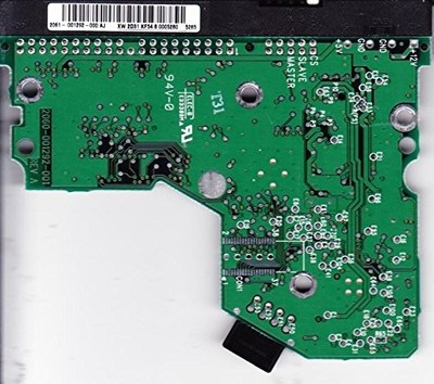 WD400BB-60JKA0, 2061-001292-000 AJ, REV A, WD IDE 3.5 PCB (PCB)