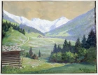 Rudolf Klöden View Of Watzmann Berchtesgaden Alps Watercolor 1927 Drawing