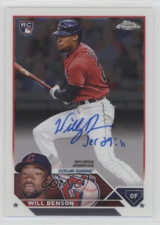 2023 Topps Chrome Rookie Auto Will Benson #RA-WB Auto 2zr