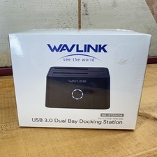 WAVLINK Hard Drive Docking Station Clone USB3.0 Dual Bay For 2.5" 3.5" HDD SSD