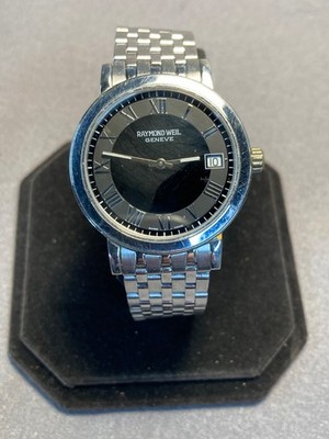 RAYMOND WEIL TOCCATA MAN'S STAINLESS STEEL WATCH WITH A BLACK DIAL