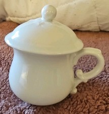 Pillivuyt Porcelain White Dish/Bowl with Lid  Handle France