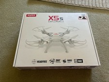 Syma X5s Explores 2 Quadcopter Drone White Used Boxed Good Condition