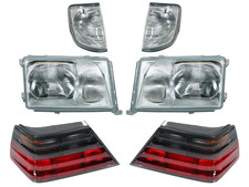 Frontscheinwerfer Set mit LWR+Blinker in rauchgrau+R&uuml;cklichter f&uuml;r Mercedes W124
