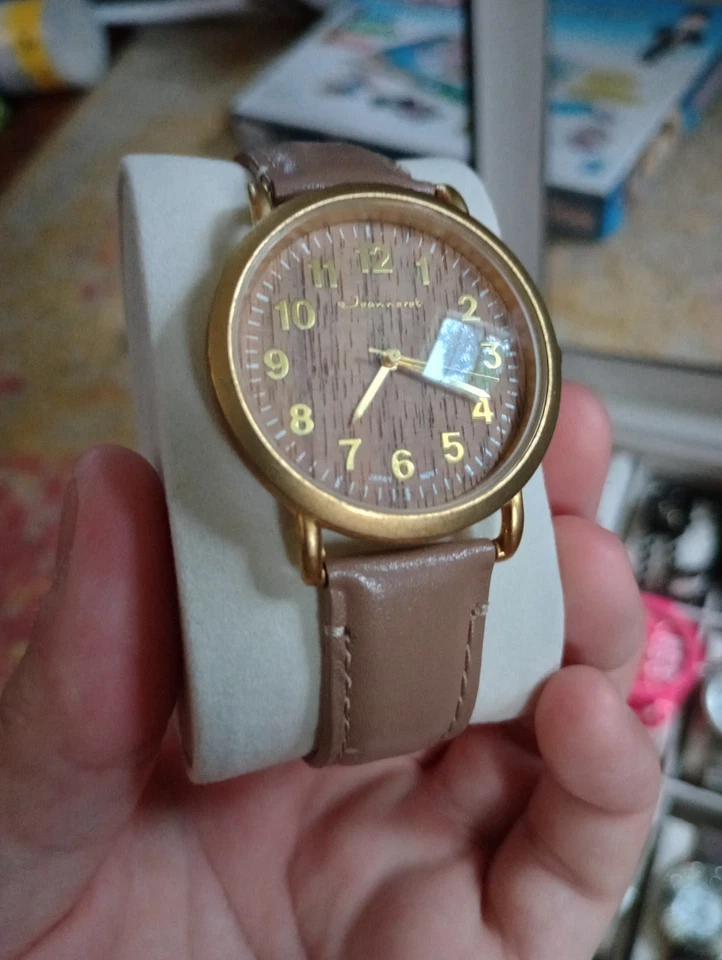 Женские часы Jeanneret коричневые натуральная кожа нержавеющая сталь - Изображение 2 из 4