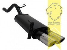 Sportauspuff Endschalldämpfer für Opel Corsa D 2 x 76mm SR-Design