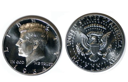 1964 P Silver Kennedy Half Dollar - Gem + Proof  #113