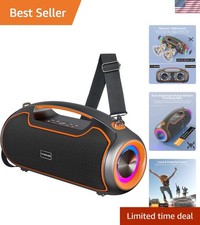 Portable Bluetooth Speakers Wireless Upgrade, 200W Peak Loud Sound/Deep Bass ...