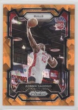 2023-24 Panini Prizm Orange Ice Prizm Adama Sanogo #286 17ht