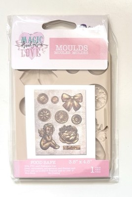 Prima Marketing Decor Mould 3.5''X4.5''X8mm Magic Love -Frank Garcia - Bow, Angel
