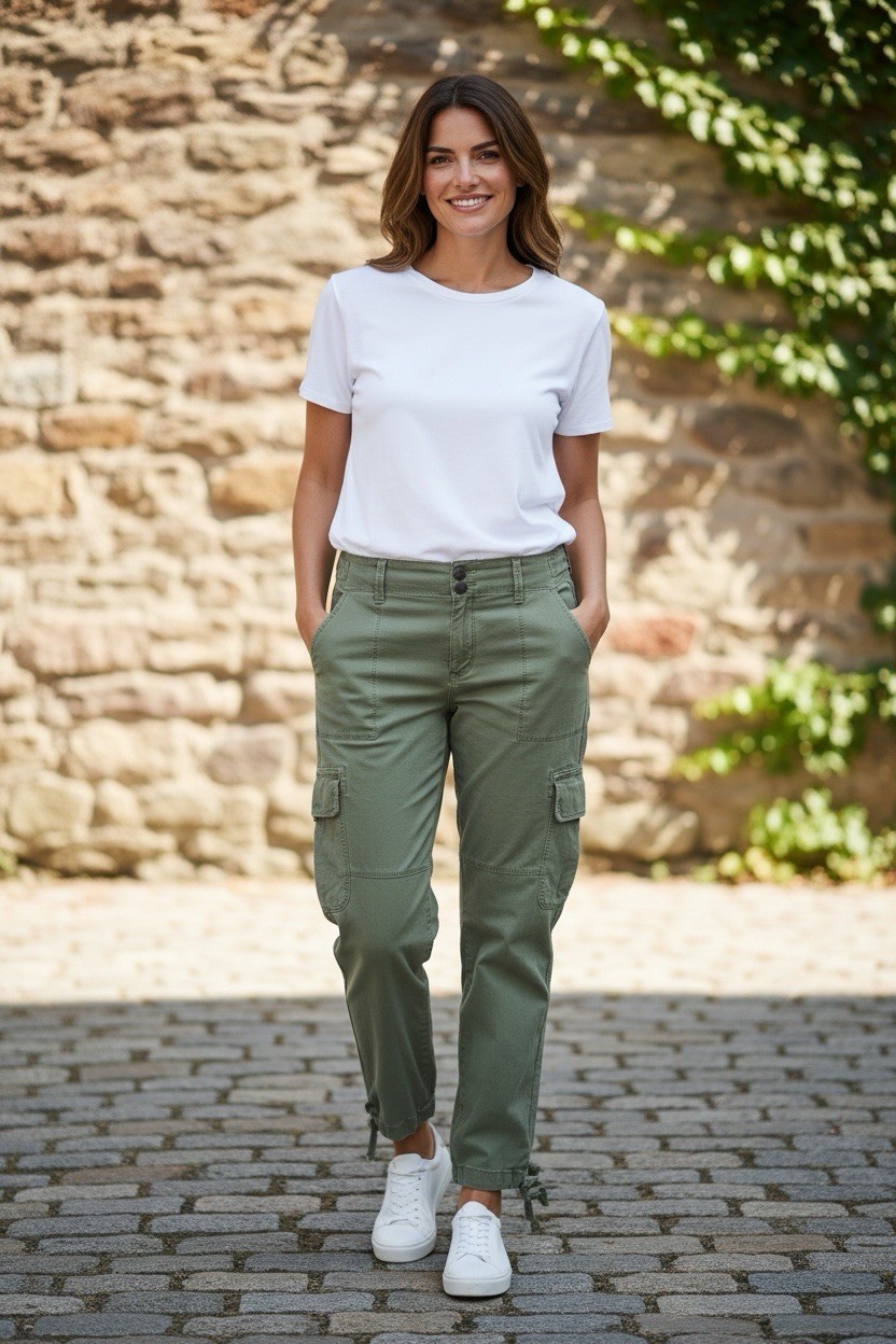 Sanctuary Standard Surplus Cargo Pants Green Utility Military Style Women’s 29