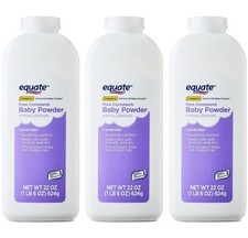 Lavender Baby Powder Cornstarch Equate 22oz Talc Free Hypoallergenic 3 pack