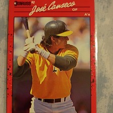 Donruss 1990 Jose Canseco #125 Oakland Athletics MLB Baseball Card Base Set