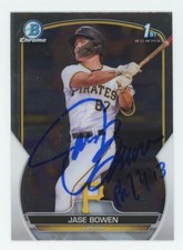 2023 Bowman Chrome Prospects Jase Bowen Auto Pittsburgh Pirates #BCP-146 1st