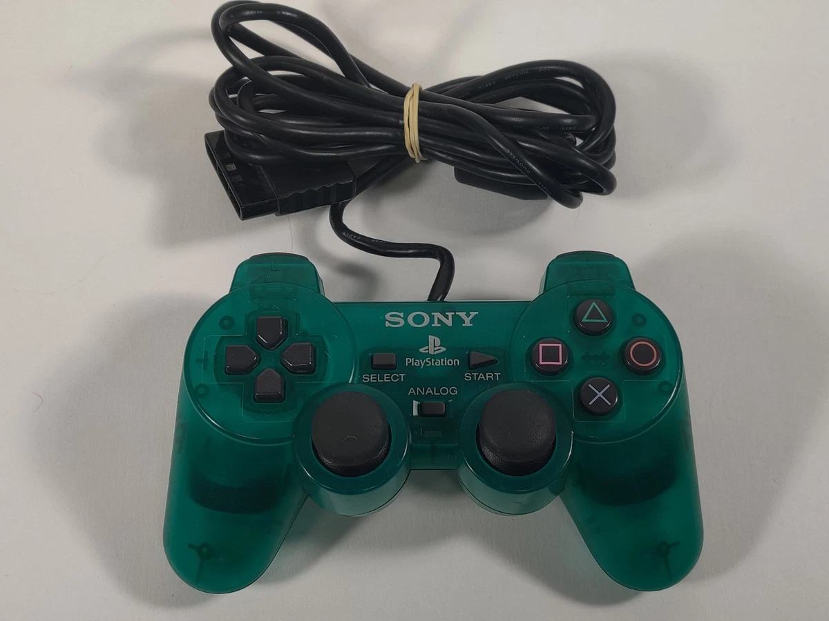 Manette PlayStation 2 Officielle DualShock - Édition Japonaise Clear Dark Green - Occasion