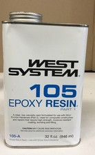 West System 105A Epoxy Resin 1 qt Clear