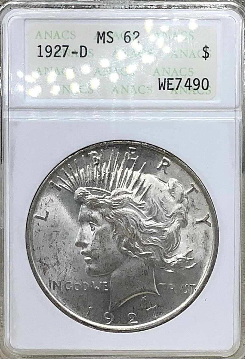 Grade MS 62 Peace US Dollars (1921-1935) for sale | eBay