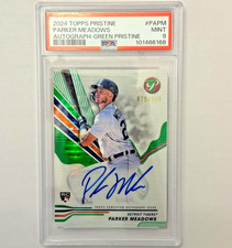 Parker Meadows RC Auto 079/150 PSA 9 2024 Topps Pristine Tigers