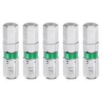 "5X H6 Magnetbits 1/4\" Sechskant 1\" S2 Stahl"