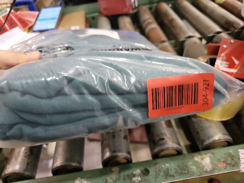 MIULEE Non-See-Through Privacy Linen Curtains 2 Panels, Christmas Emerald Green