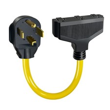 14-30P to 3x 5-15R Dryer Adapter Cord 10AWG Household Power Outlet Splitter