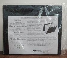 Creative Memories File Mate 13x11 Black Accordion File Scrapbook Storage NIP W17