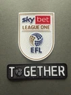 Sky Bet Felt 2022-2027 League 1 Football League Sleeve Patch Together one