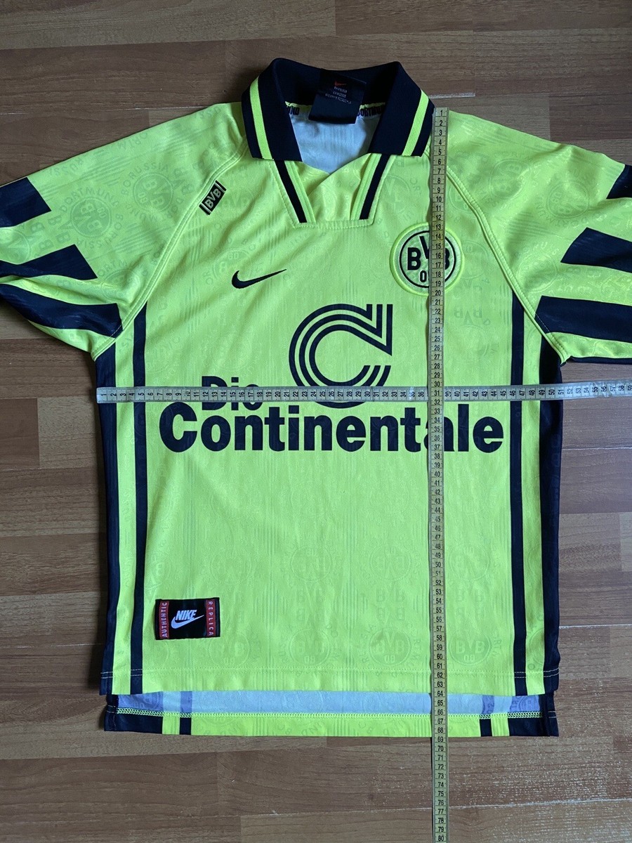 BORUSSIA DORTMUND 1996 1997 HOME SHIRT JERSEY LONG SLEEVE