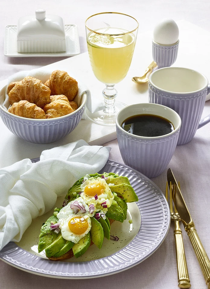 Greengate Mantequera Alice Blanco 17x14 CM Cerámica Everyday Platos,Vajilla - Imagen 2 de 2