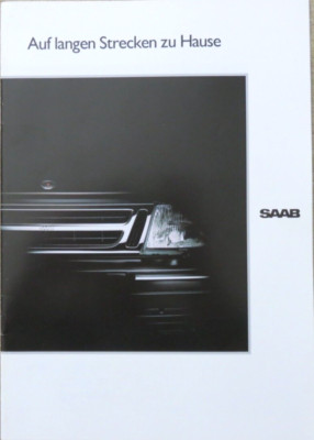 Saab 9000 900 Prospekt Brochure von 1989, 26 Seiten