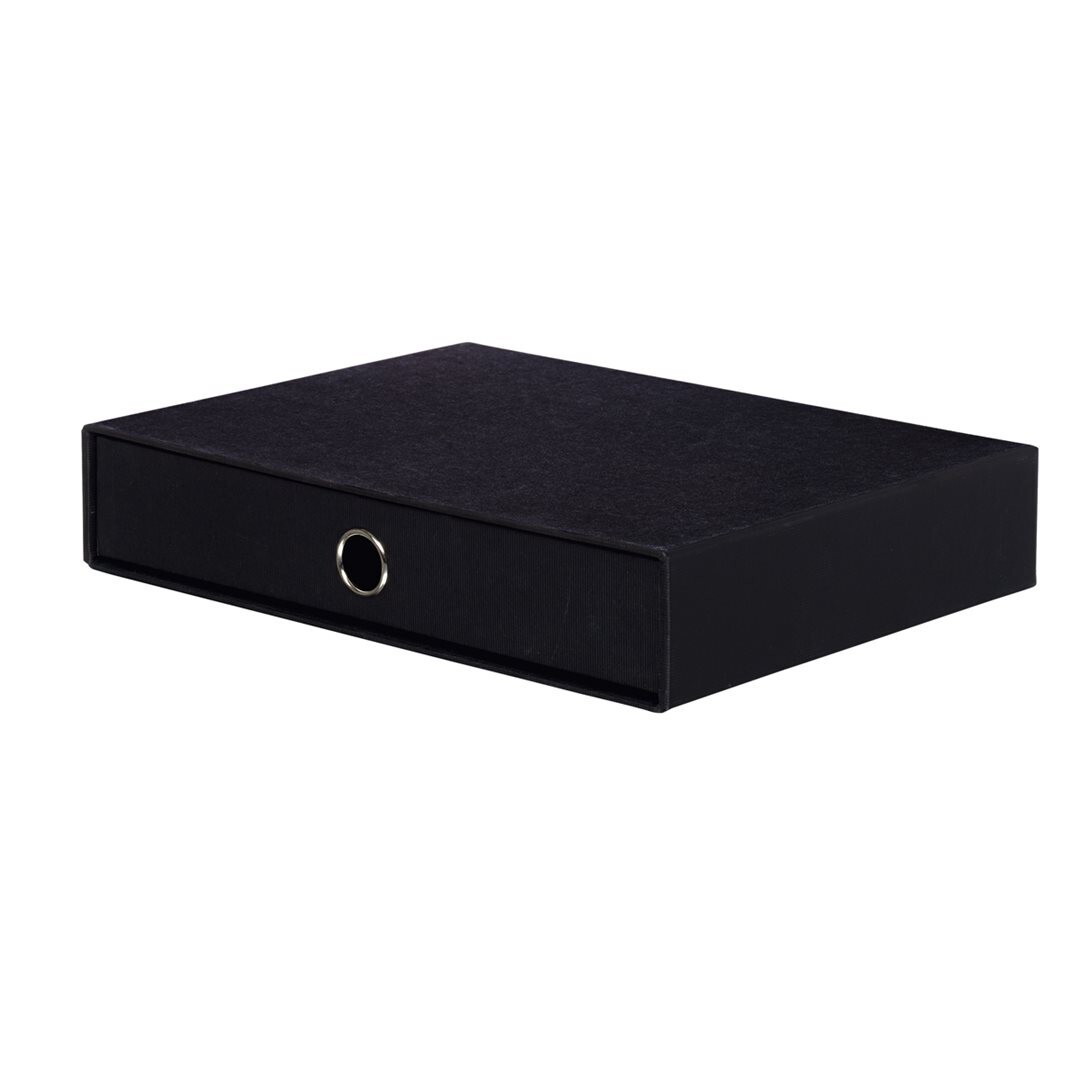 Scatola A4 Cassetto  C/asola Soho Nero 70 | Rossler Soho