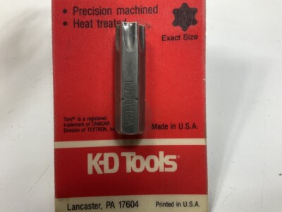 KD Tools 411150C T50 Torx Insert Bit, 5/16'' Hex - MADE IN USA