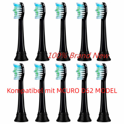 10Pack Ersatzbürstenkopf Kompatibel mit MCURO D62 MODEL Elektrische Zahnbürste