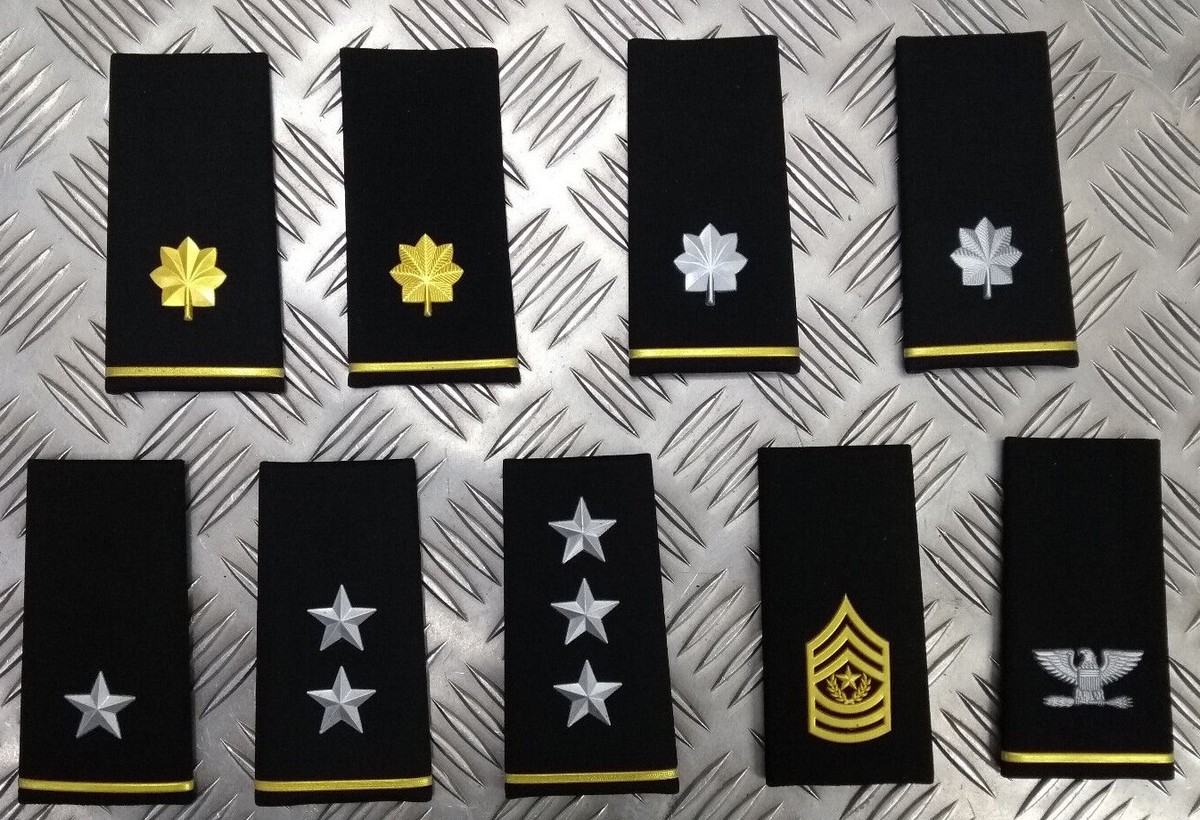 US Air Force / Army USAF Rank Slide Epaulettes Various Ranks 1