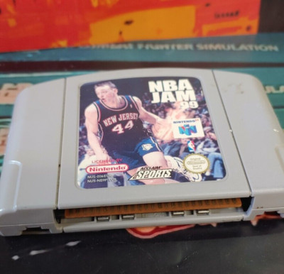 Nintendo 64 N64 Acclaim Sports NBA JAM 99 Instruction  NBA Jam 99 Nintendo 64 N64 CIB Complete Box Manual Acclaim Sports Tested display picture 1