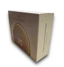 Google Nest Learning Thermostat 4th Gen Polished Gold  Temperature Sensor SEALED