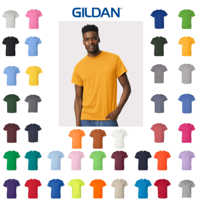 Gildan 8000 DryBlend T-Shirt 50/50 Short Sleeve Sizes S-3XL Over