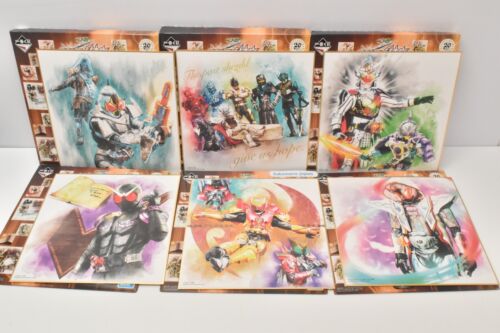 KAMEN RIDER Shikishi feat.Soudo 6 types Set colored paper MASKED RIDER - Picture 1 of 18