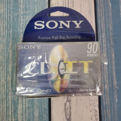 Sony CD-IT Blank Audio Cassette Tape 90 Minute 3-D Slide Case NEW SEALED!